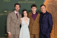 Jason Isaacs with his on-screen children (Image via Getty)